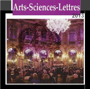 ARTS, SCIENCES et LETTRES, A.DELARUE,Laurate 2013