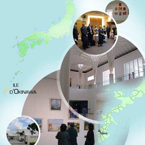 Exposition A.Delarue,Japon 2012: visuel du muse Prfectoral et des Beaux-Arts d'Okinawa,  Naha